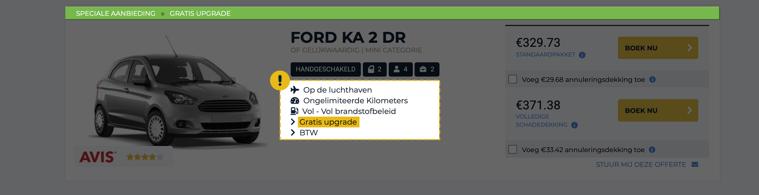 Gratis upgrade